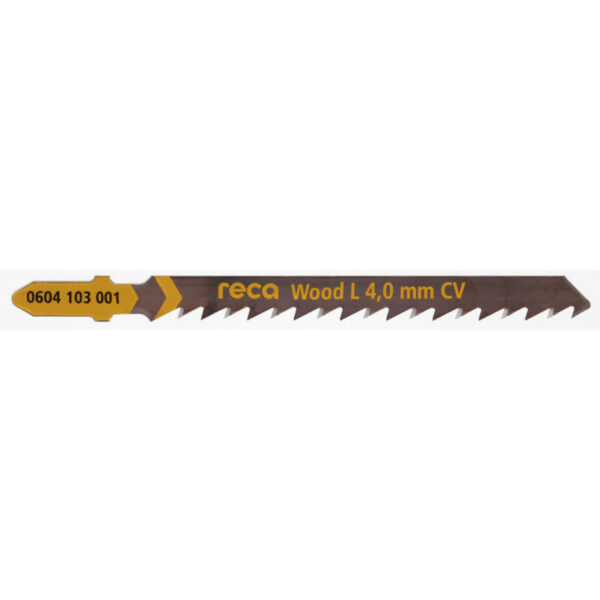RECA siaurapjūklio geležtė  Wood L 4.0 mm,  grubiam pjovimui (10 vnt.)